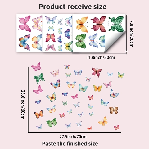 Luminous Butterfly Wall Stickers Glow In The Dark PET Decals For Kids Room Nursery Home Decor 3D Removable Butterfly Wall Art
