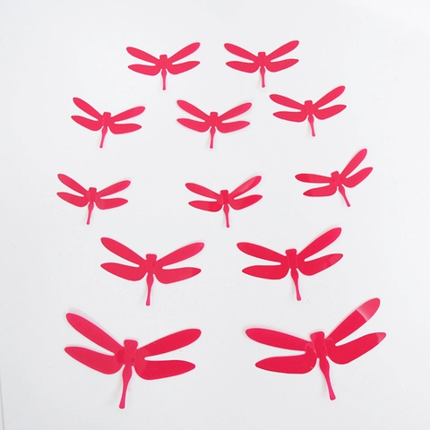 Pegatinas de Pared de Libélula 3D de PVC Removibles Decoración de Arte DIY Para Habitación Infantil Sala de Estar Imanes de Nevera