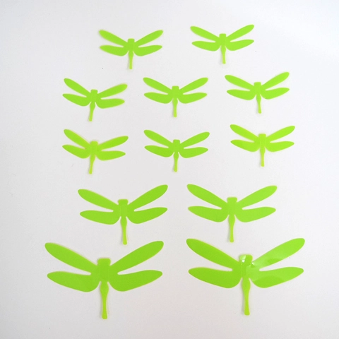 Pegatinas de Pared de Libélula 3D de PVC Removibles Decoración de Arte DIY Para Habitación Infantil Sala de Estar Imanes de Nevera