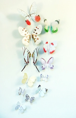3D Butterfly Wall Stickers Home Decor Multicolor PVC Decorative Stickers For Refrigerator Background Wall Art Home Decoration