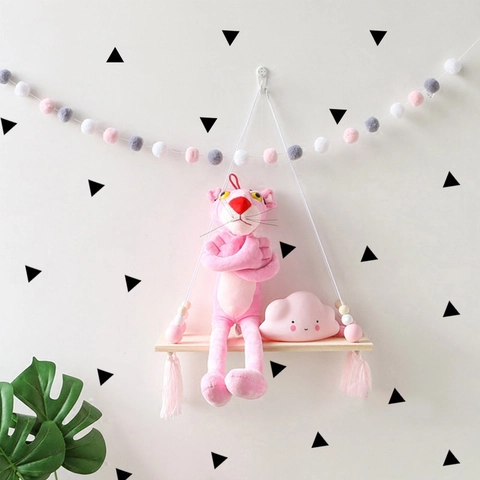 Nordisch Minimalistisch Geometrisch Dreieck Wandtattoo Schwarz PVC Abnehmbare DIY Wandkunst Dekor Für Schlafzimmer Wohnzimmer Kinderzimmer