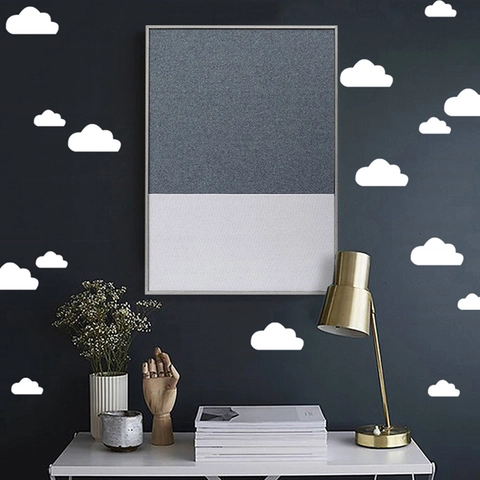 Wolke Wandaufkleber Abnehmbare PVC Vinyl Nordisch Minimalistisch Kinderzimmer Dekor Selbstklebende Wandtattoos DIY Kunst