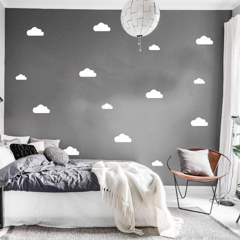 Wolke Wandaufkleber Abnehmbare PVC Vinyl Nordisch Minimalistisch Kinderzimmer Dekor Selbstklebende Wandtattoos DIY Kunst