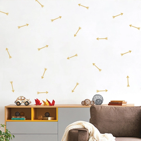 Adesivi da Parete a Freccia Minimalisti Nordici Decalcomanie in PVC Rimovibili per Cameretta dei Bambini Soggiorno Decorazioni per la Casa