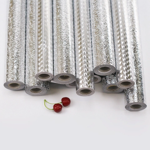 Aluminum Foil Kitchen Oil Proof Sticker Self Adhesive Waterproof Heat Resistant Wall Decal For Stove Cabinet Furniture Renovation Home Decor