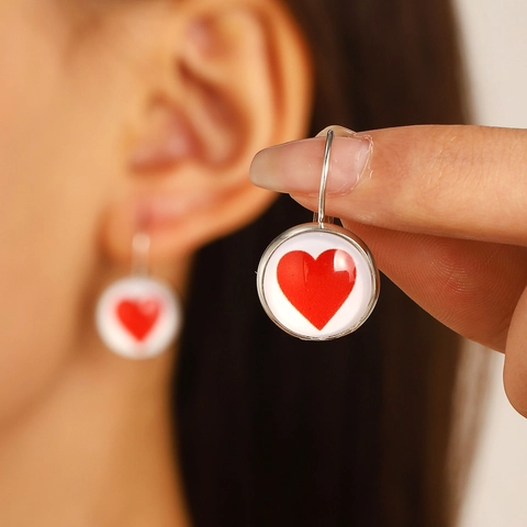 Vintage Alloy Poker Earrings Spade Heart Club Diamond Suit Leverback Drop Earrings For Women Fashion Creative Jewelry