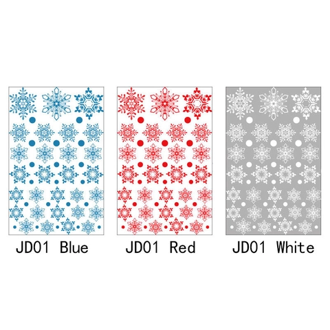 Pegatinas de Ventana Estáticas de Copos de Nieve PVC Reutilizables Decoración de Vidrio Para Navidad Año Nuevo Invierno Escaparate Hogar Fiesta Adornos