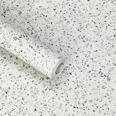 Carta da Parati Autoadesiva in Terrazzo Retrò Adesivo Murale Impermeabile PVC per Soggiorno Camera da Letto Mobili Casa