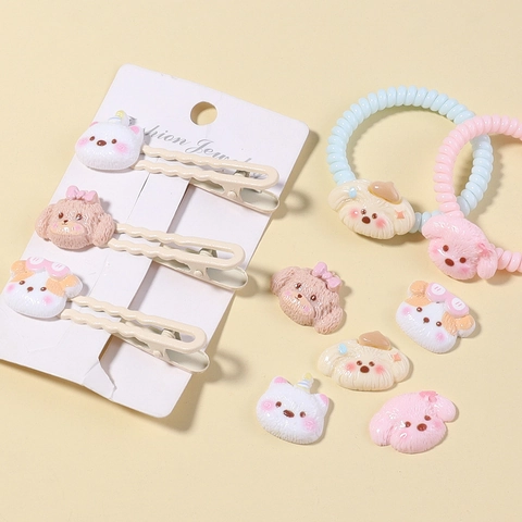 Cartoon Dog Resin Charms DIY Craft Accessories For Phone Case Hair Clip Shoes Decoration Resin Cabochons Flatback Jewelry Making