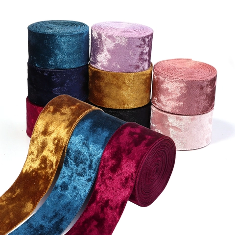 Single Sided Flocking Ribbon For DIY Clothing Accessories Hair Bow Making Handmade Materials Party Decoration Velvet Ribbon