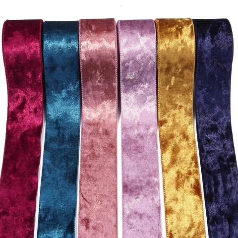 Single Sided Flocking Ribbon For DIY Clothing Accessories Hair Bow Making Handmade Materials Party Decoration Velvet Ribbon