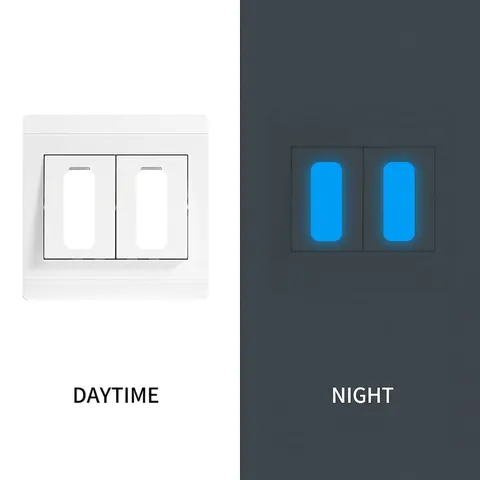 Luminous Switch Sticker Night Glow Tape Self Adhesive PET Wall Decoration For Home Living Room Bedroom Dark Glow Strip