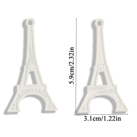 Colgantes Torre Eiffel Vintage Amuletos De Aleación Lacada Colorida Para Creación Joyas DIY Llavero Decoración Bolso