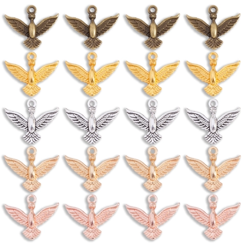 Vintage Zinc Alloy Flying Bird Dove Charms Pendants For DIY Jewelry Making Necklace Bracelet Earring Findings Accessories