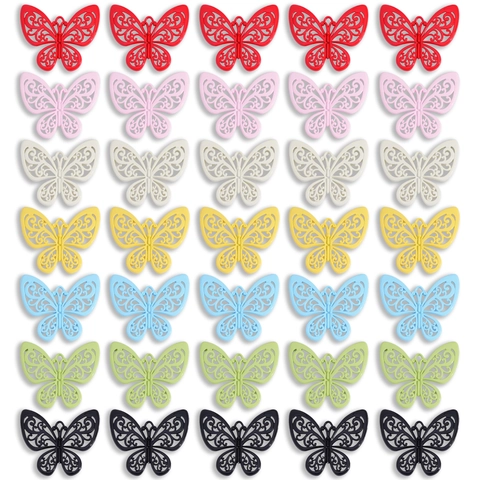 Ciondolo a Farfalla in Lega Cava Accessori per Creazione di Gioielli DIY Farfalla in Lacca Colorata per Decorazione Borsa Portachiavi