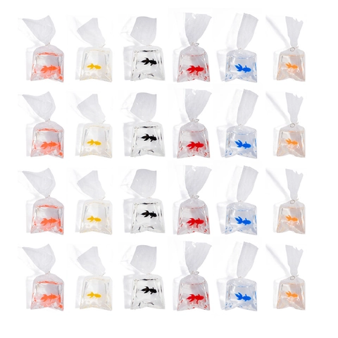 Creative Simulation Goldfish Water Bag Resin Pendants For DIY Earrings Jewelry Making Handmade Fun Animal Drip Glue Charms Accessories
