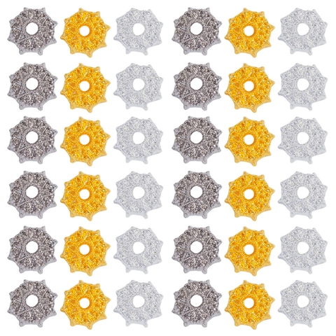 Vintage Zinc Alloy Flower Spacer Beads 12mm Retro Star Snowflake Metal Beads For DIY Bracelet Necklace Jewelry Making
