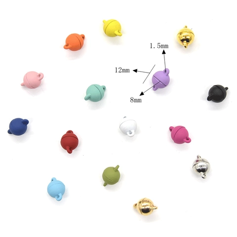 Zinklegering Ronde Bal Magneetsluiting Sieraden Connector Voor DIY Ketting Armband Maken Bevindingen Vintage Stijl