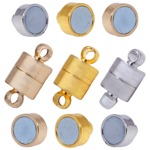 Cilindrische Magnetische Sluitingen Legering DIY Sieraden Bevindingen Connectoren Voor Ketting Armband Sieraden Maken Minimalistische Metalen Gesp