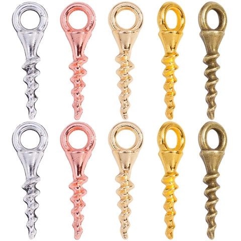 Pendentifs Clou à Vis en Alliage de Simulation Pitons à Vis pour Création de Bijoux DIY Breloques Style Matériel pour Collier