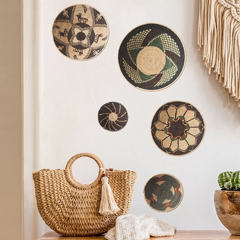 Bohemian Stijl PVC Muursticker Creatieve Geometrische Bloem Hert Patroon Decoratieve Muur Decal Voor Slaapkamer Woonkamer Woondecoratie