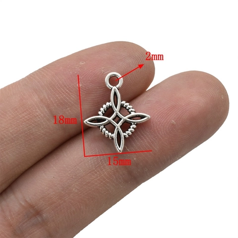 Colgantes de Nudo Celta de Bruja de Aleación Vintage para Creación de Joyas DIY Accesorios para Collares Pendientes