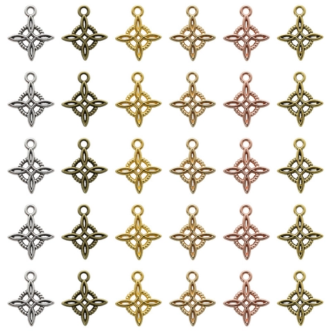 Colgantes de Nudo Celta de Bruja de Aleación Vintage para Creación de Joyas DIY Accesorios para Collares Pendientes