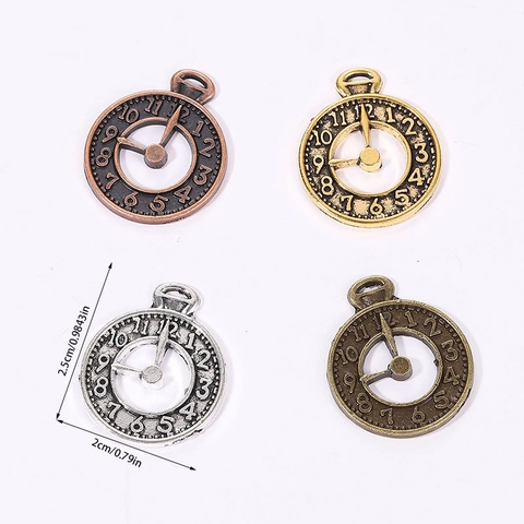 Antique Alloy Clock Gear Pendant Vintage Mechanical Watch Face Charm For DIY Jewelry Making Punk Necklace Accessory