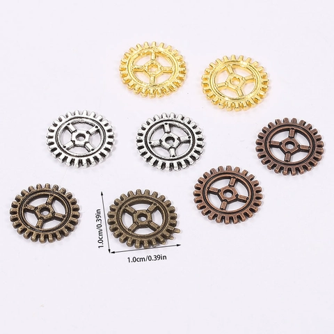 Ρετρό Steampunk Γρανάζια Μενταγιόν για DIY Κατασκευή Κοσμημάτων Κράμα Γρανάζια Μενταγιόν Punk Στυλ Αξεσουάρ για Βραχιόλια Κολιέ