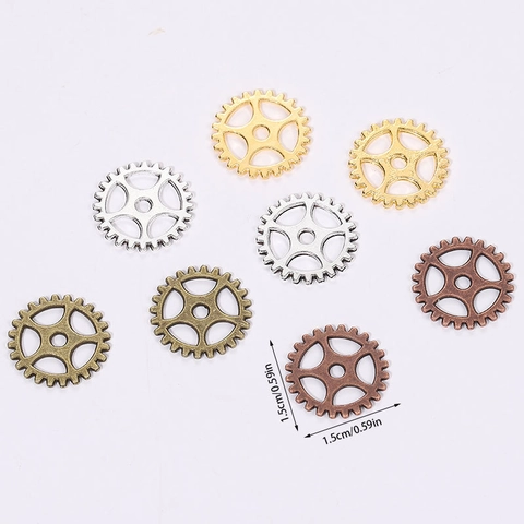 Ciondoli a Ingranaggio Steampunk Vintage Ingranaggi Meccanici in Lega di Metallo per Creazione Gioielli Fai da Te Artigianato