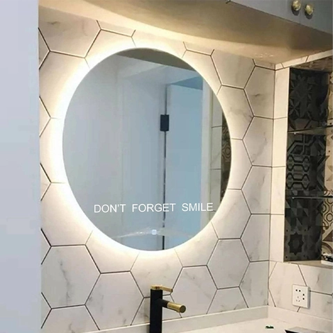 Don't Forget Smile Inspirational Quote Wall Sticker Waterproof PVC Decal For Mirror Window Glass Home Living Room Decor