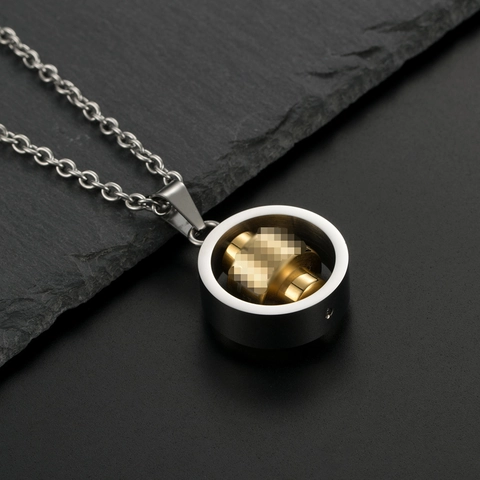Rotatable Bible Verse Necklace Stainless Steel Cylinder Scripture Pendant Hip Hop Religious Punk Jewelry For Men Women
