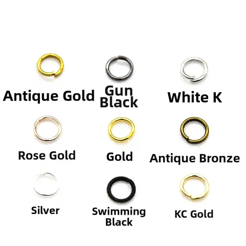 Iron Open Closed Jump Rings For DIY Jewelry Making Necklace Bracelet Connecting Rings Metal Loop Findings Electroplated