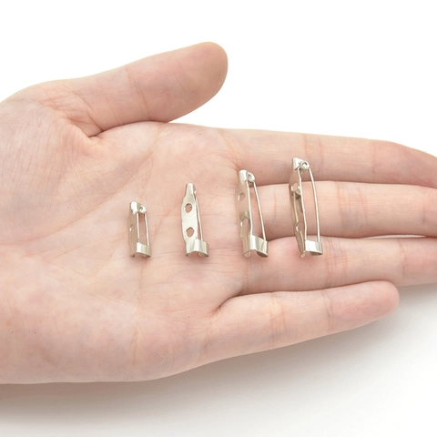 DIY Metal Safety Brooch Pins With Holes Base For Jewelry Making Crafting Multi Color Functional Pins Findings For Brooch