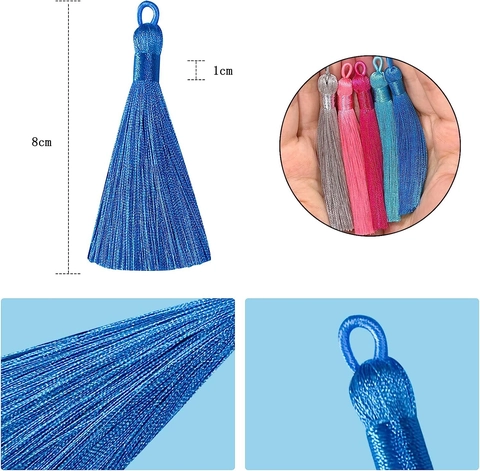 Polyester Velvet Tassels For DIY Jewelry Making Clothing Accessories Bookmarks Keychains Decorative Craft Tassels Home Decor