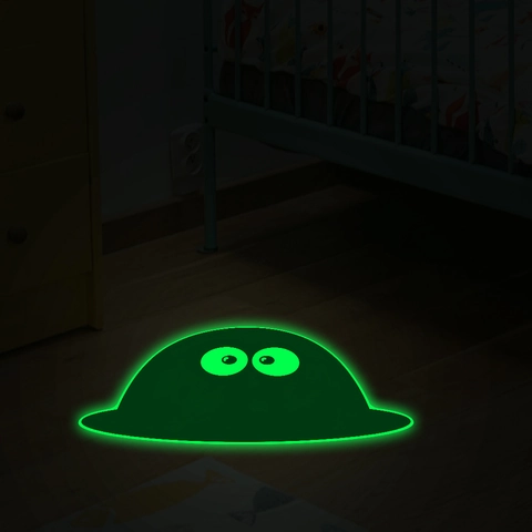 Adesivo da Parete Mostro Cartone Animato Luminoso Fluorescente PVC Adesivo Interruttore Decalcomania Decorativa per Camera Bambini