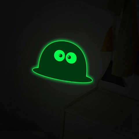 Adesivo da Parete Mostro Cartone Animato Luminoso Fluorescente PVC Adesivo Interruttore Decalcomania Decorativa per Camera Bambini