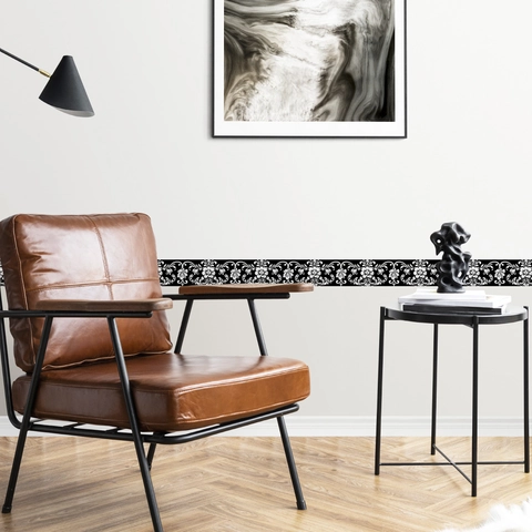 Adesivo da Parete Linea Vita in PVC Floreale Vintage Europeo Autoadesivo Impermeabile Bordo Decalcomania Per Bagno Casa Cucina