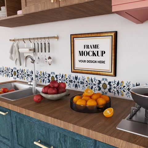 Retro Bloemen Muurbordersticker PVC Zelfklevend Waterbestendig Muursticker Voor Slaapkamer Keuken Woonkamer Huisdecoratie