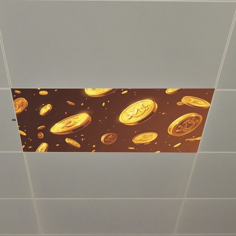 3D Creative Game Gold Coins PVC Wall Stickers Removable Ceiling Decoration For Living Room Bedroom Home Decor Art Mural