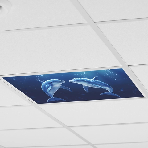 Unterwasserwelt Delfin Wandsticker PVC Selbstklebend Decken Dekoration Aufkleber Für Wohnzimmer Schlafzimmer Home Deko Kunst
