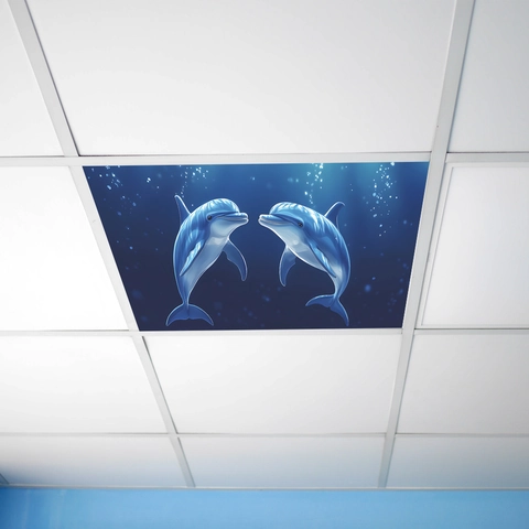 Unterwasserwelt Delfin Wandsticker PVC Selbstklebend Decken Dekoration Aufkleber Für Wohnzimmer Schlafzimmer Home Deko Kunst