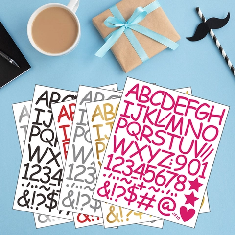 Vinilos Decorativos De Letras Números Símbolos PVC Autoadhesivos DIY Para Habitación Infantil Guardería Decoración Del Hogar Moderno Minimalista
