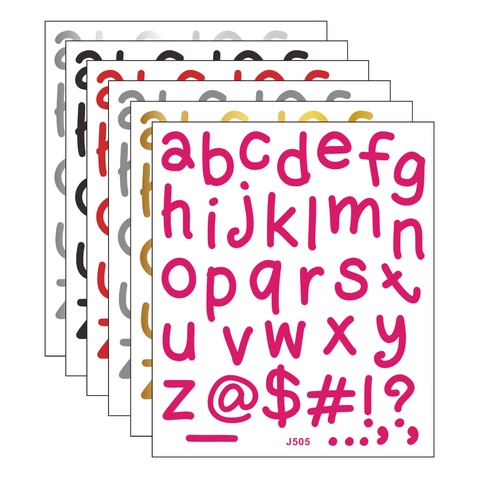 Pegatinas de Pared con Letras del Alfabeto DIY Decoración de Espejo Armario PVC Guion Minimalista Embellecimiento del Hogar