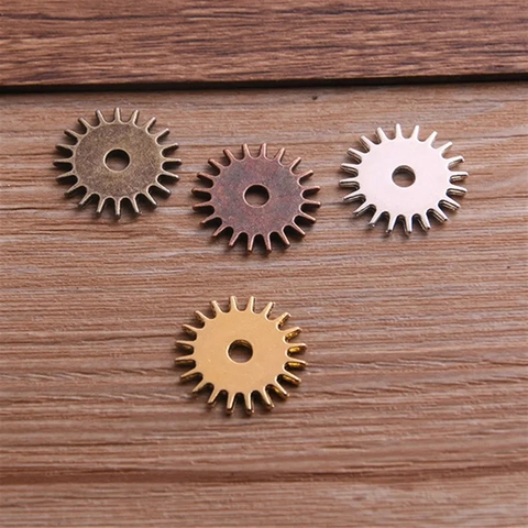 Steampunk Gear Alloy Pendants Round Mechanical Connector Charms For DIY Jewelry Making Findings Craft Accessories