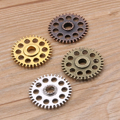 Steampunk Mechanical Gear Pendants Alloy Metal Charms DIY Jewelry Making Findings Retro Industrial Bracelet Accessories