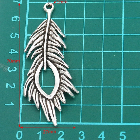 Vintage Alloy Hollow Peacock Feather Pendants For Jewelry Making DIY Earrings Necklace Bracelet Accessories 3 Colors