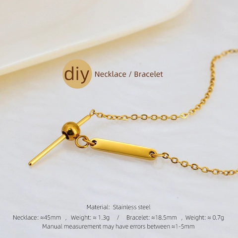 Minimalist Stainless Steel Gold Plated Mini Charms For Jewelry Making DIY Pendant Necklace Bracelet For Women Jewelry