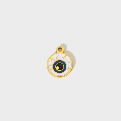 Halloween Stainless Steel Enamel Pendants DIY Jewelry Making Mummy Skull Eye Wizard Witch Ghost Cartoon Charms For Women