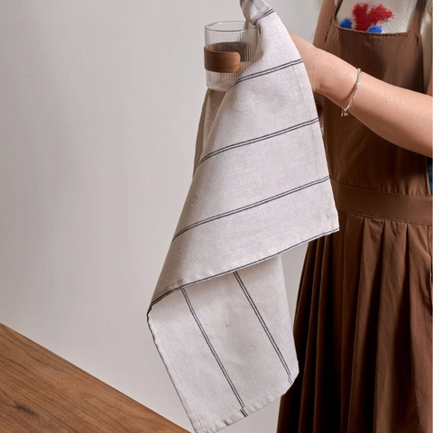 Japanischer Stil Baumwollmischung Serviette Gestreiftes Blumenmuster Rechteckiges Tischset Für Küche Essen Party Weihnachtsdeko